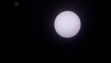 Slunce zachycené dalekohledem při PNO v Malechovic